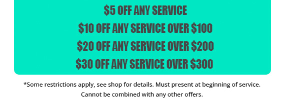 $5.00 off any service